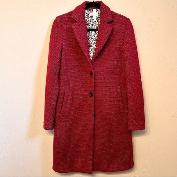 AT.P.CO | S | Italian designer wool blend mid length single breasted car coat - Picture 1 of 11